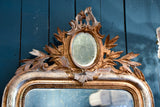 Louis Philippe mirror with decorative pediment