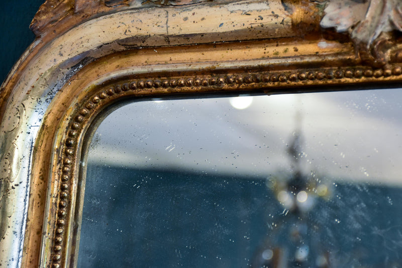 Louis Philippe mirror with decorative pediment