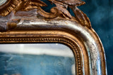 Louis Philippe mirror with decorative pediment