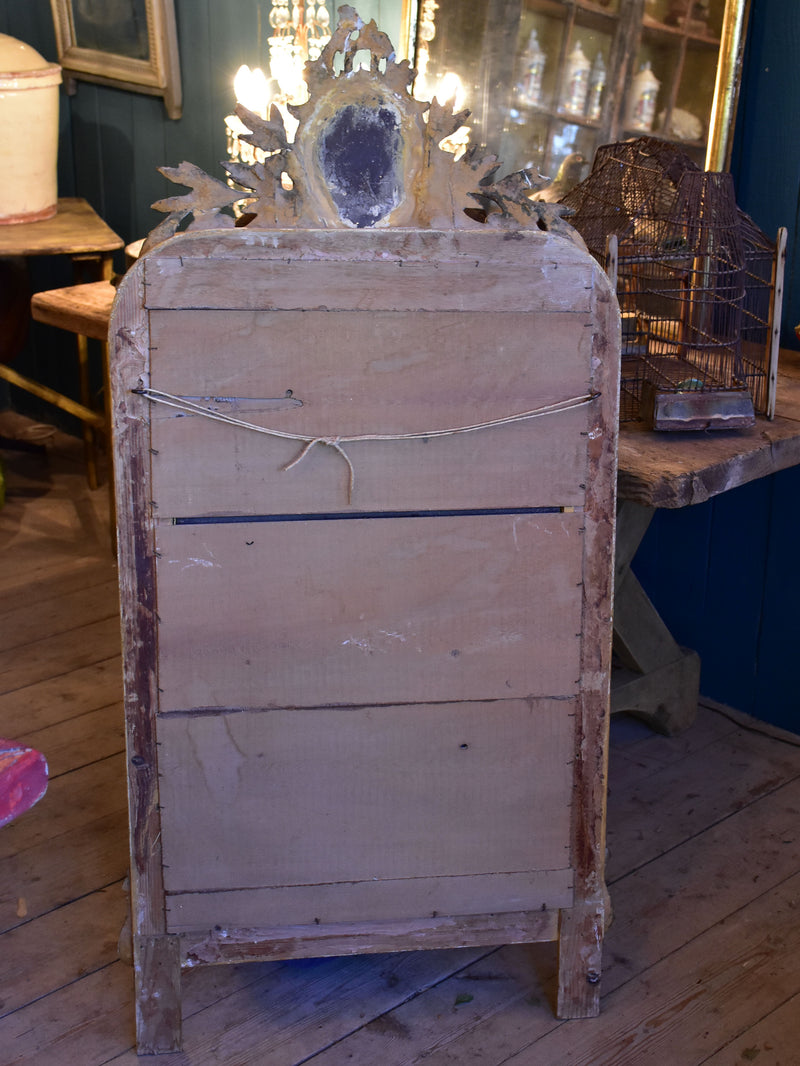 Louis Philippe mirror with decorative pediment