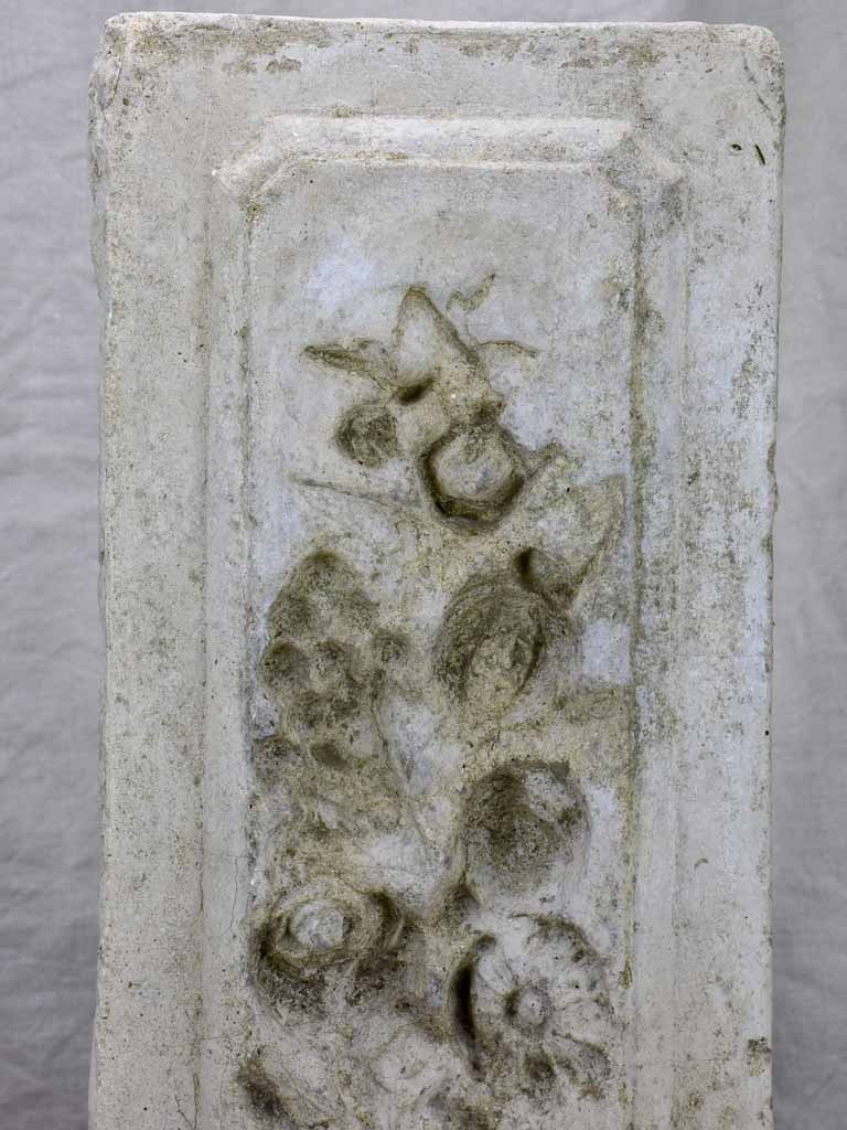 Antique French ceiling mold - cement, 19th Century