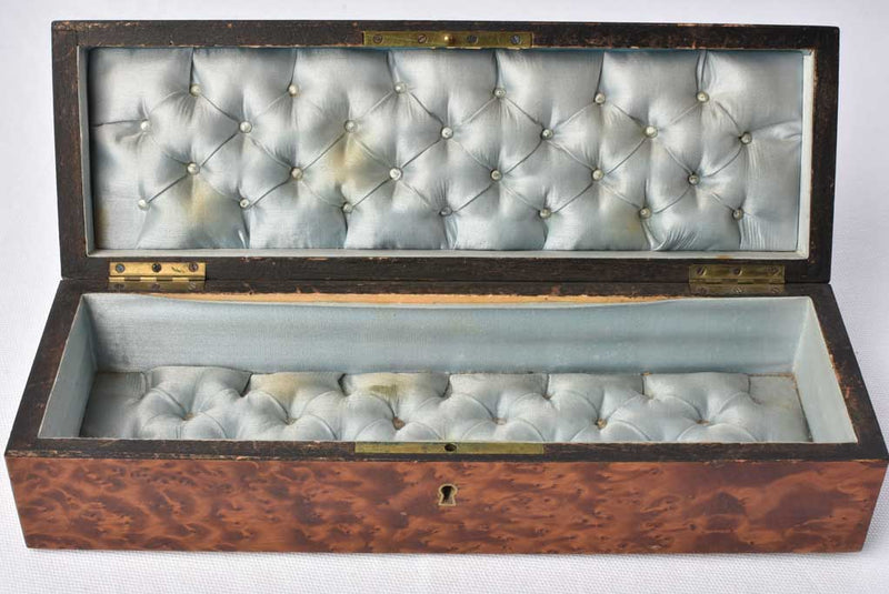 Elegant glove box with delicate inlay