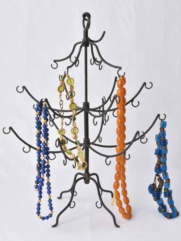 Vintage metal presentation jewelry tree