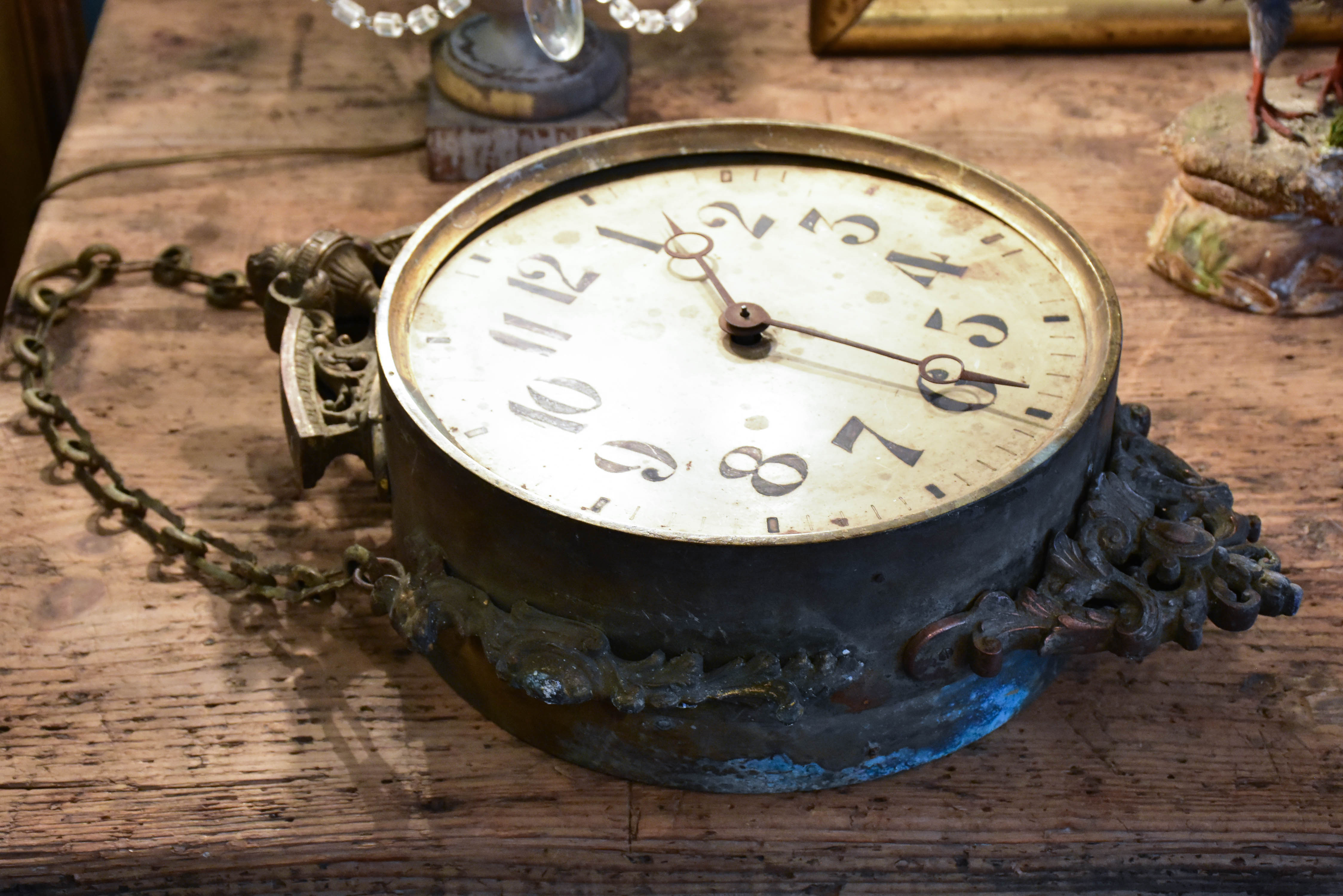 Antique clock from a French train station