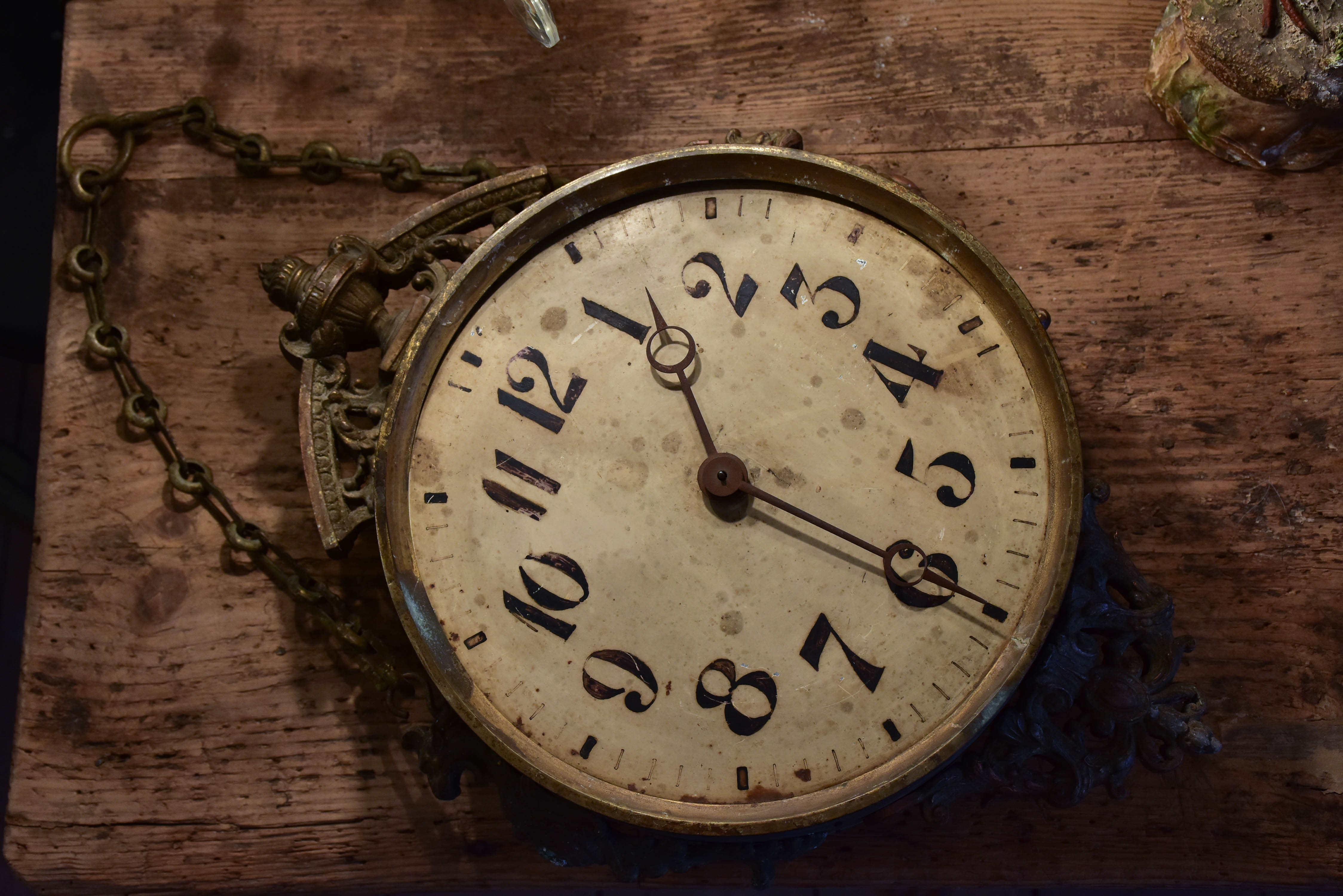 Antique clock from a French train station