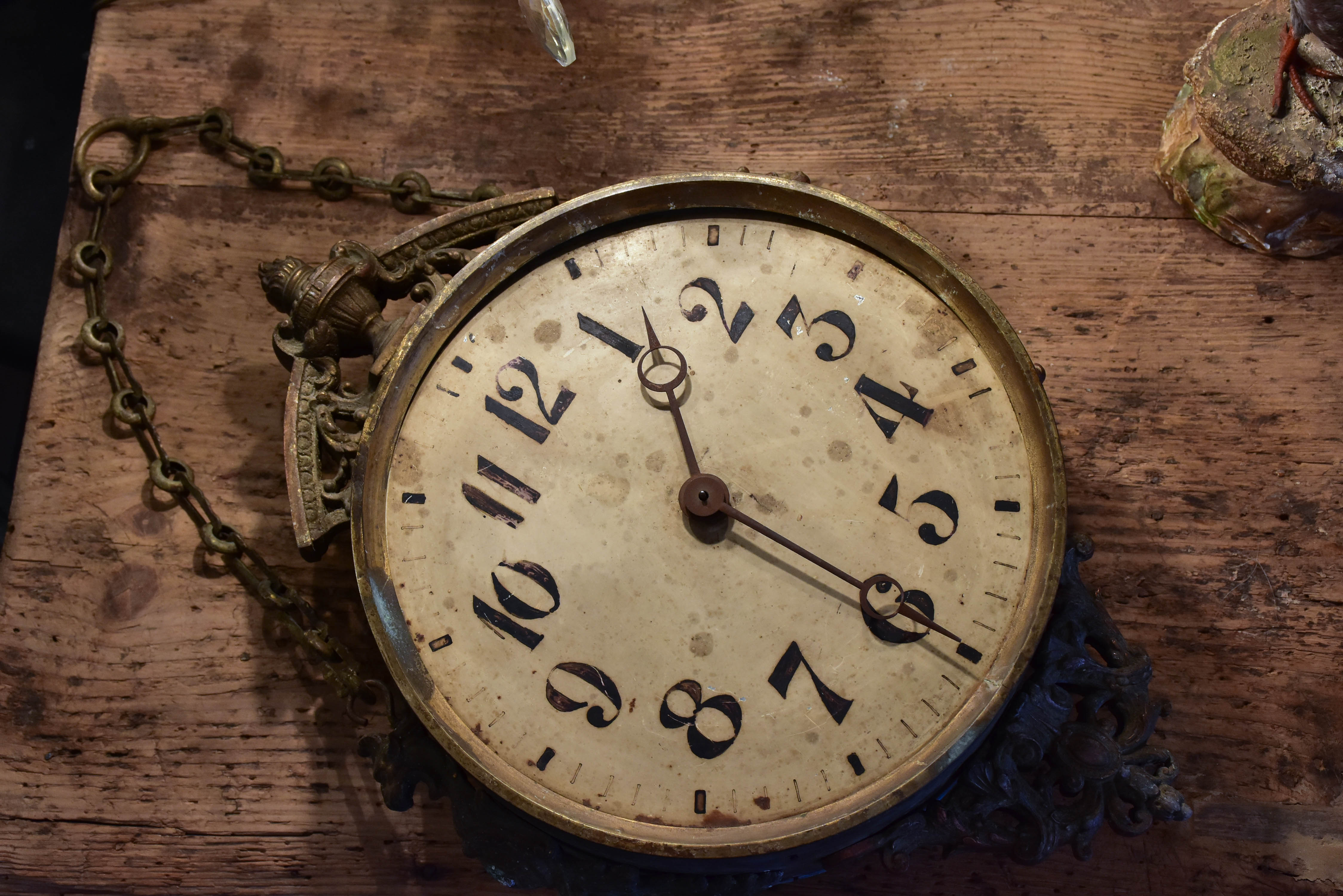 Antique clock from a French train station