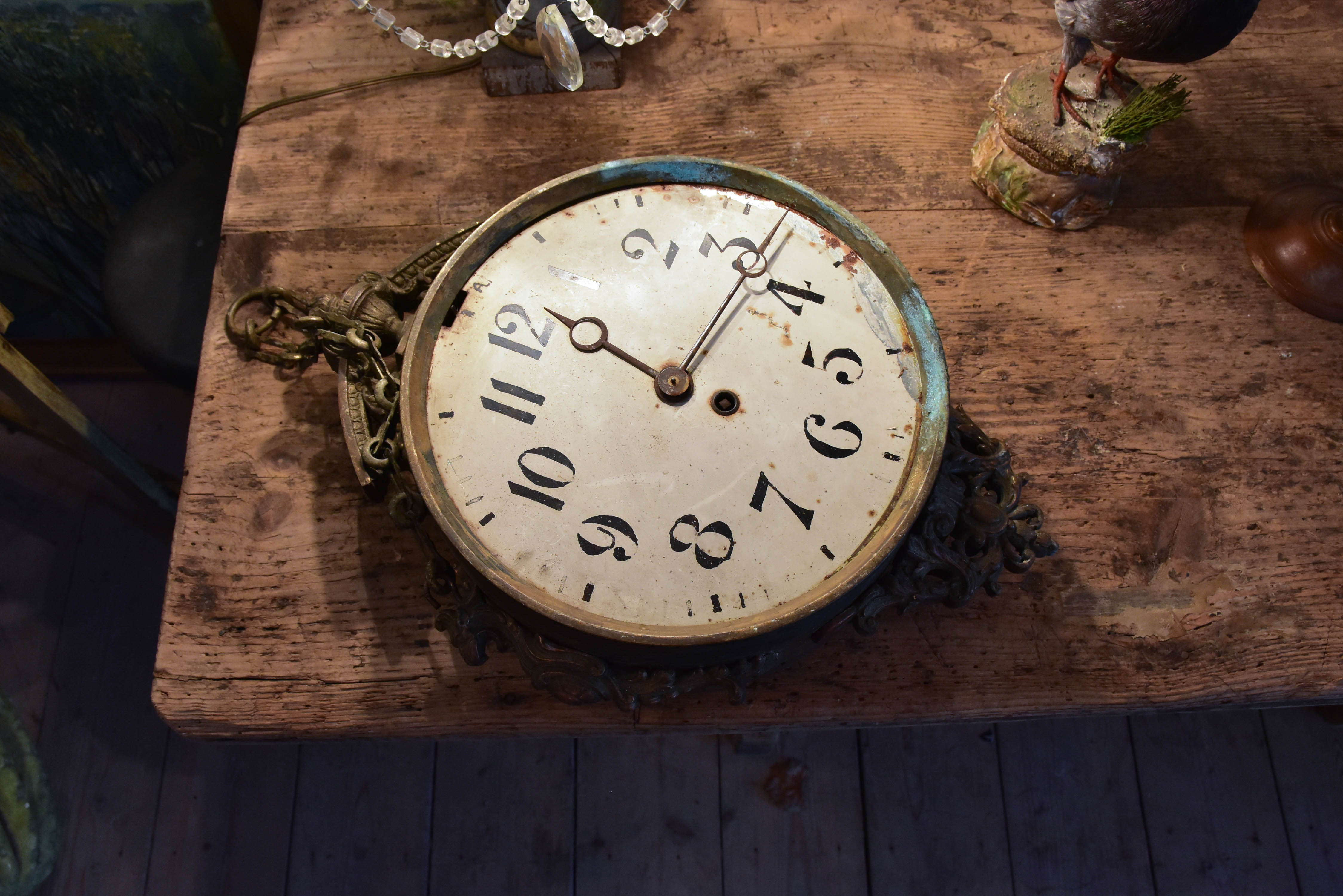 Antique clock from a French train station
