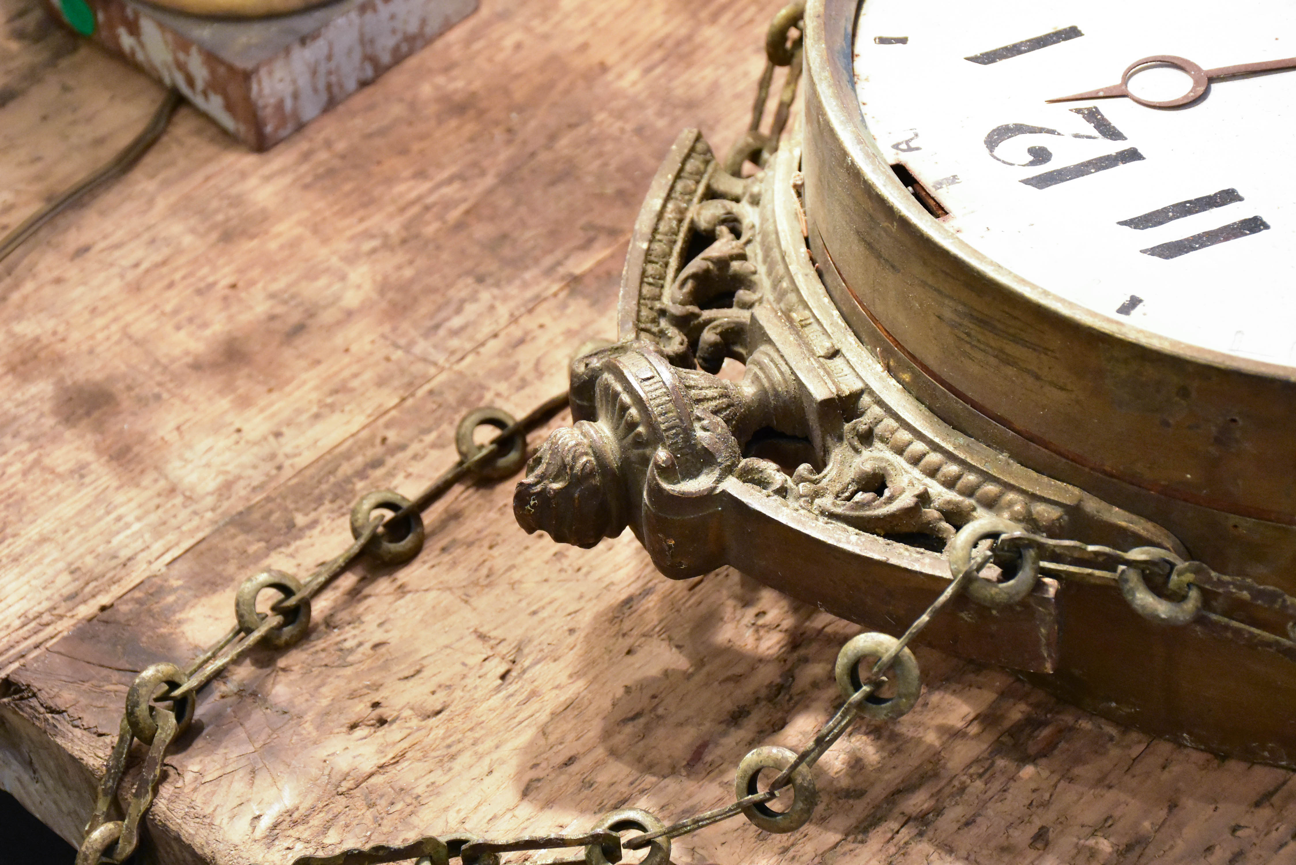 Antique clock from a French train station