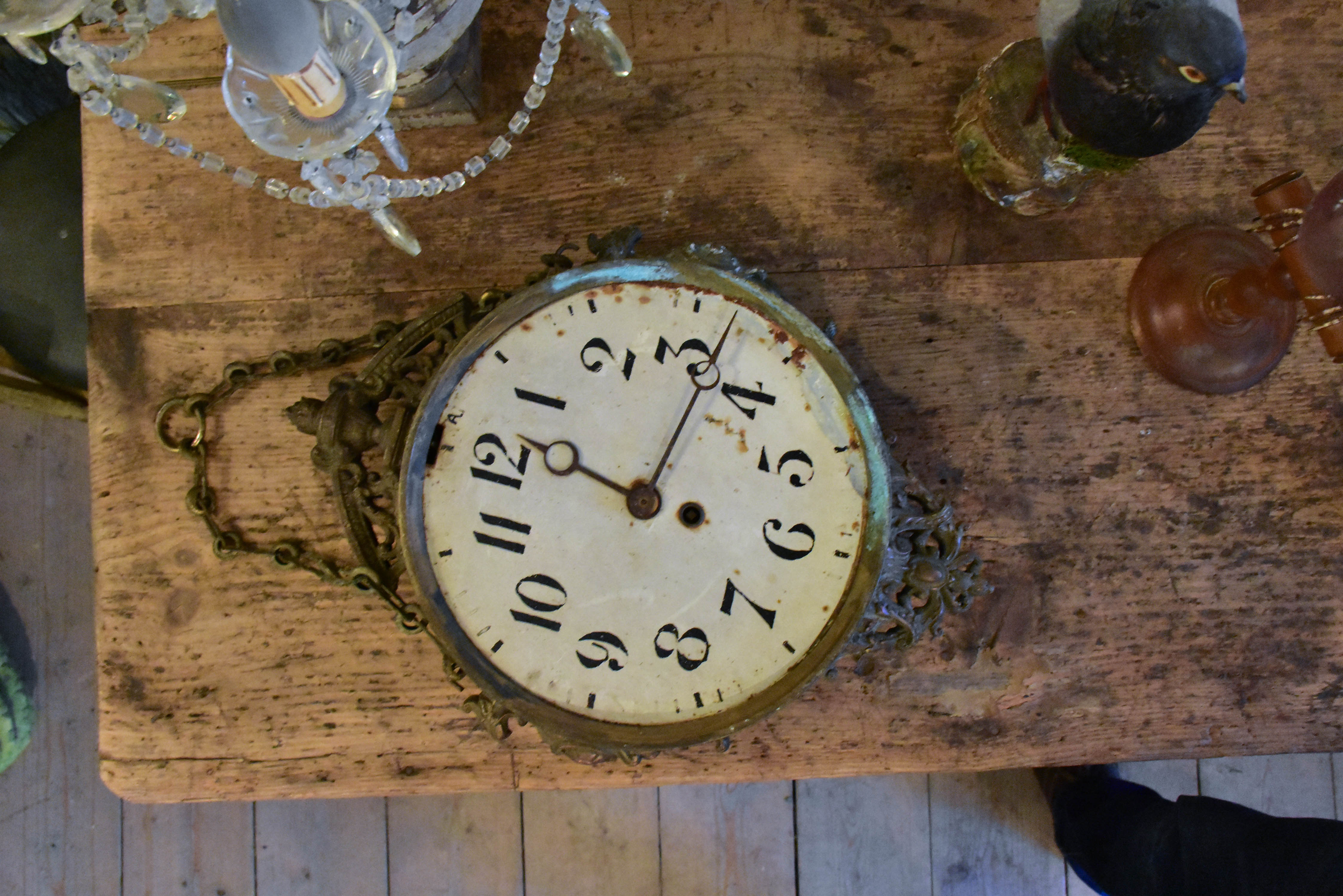 Antique clock from a French train station