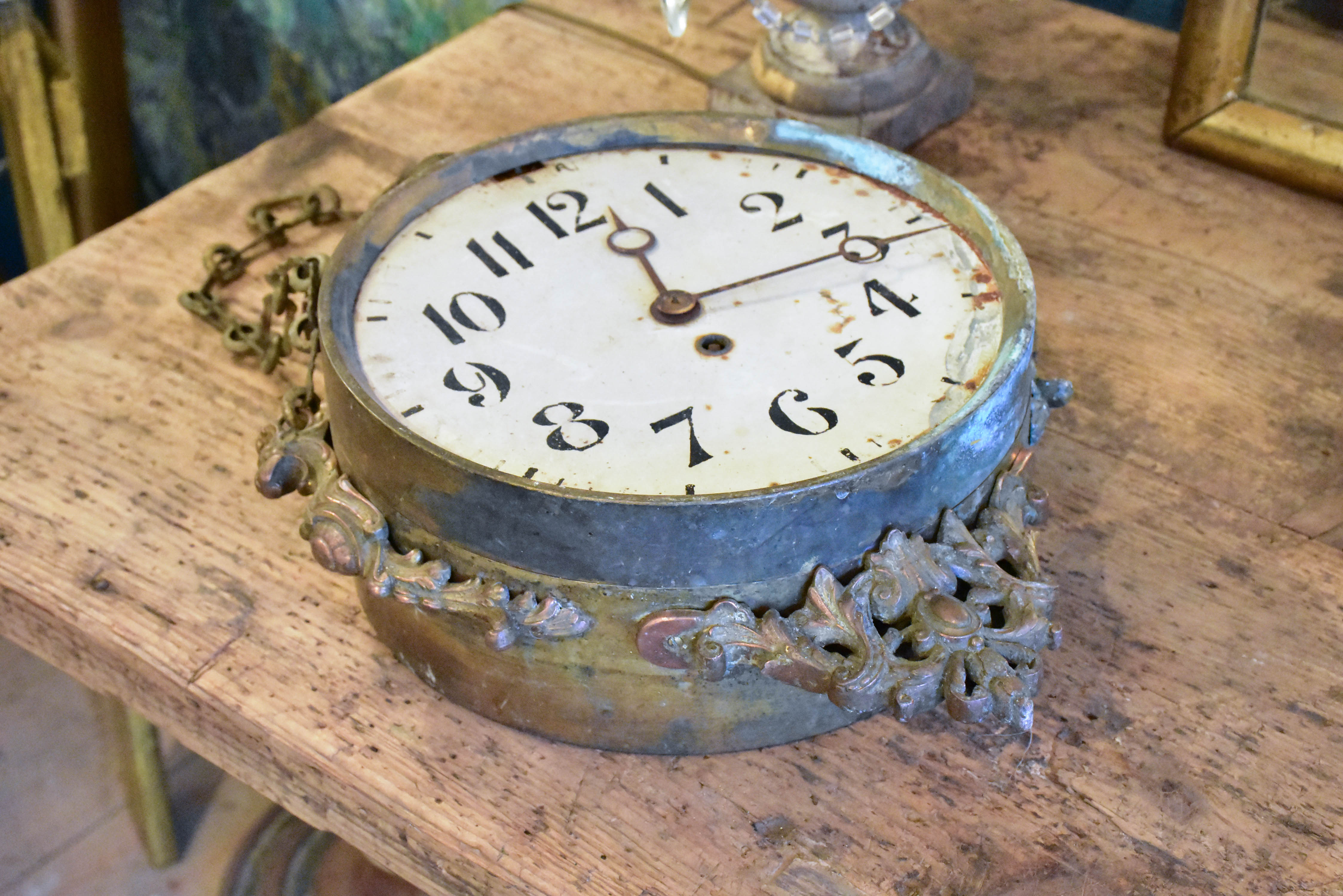 Antique clock from a French train station