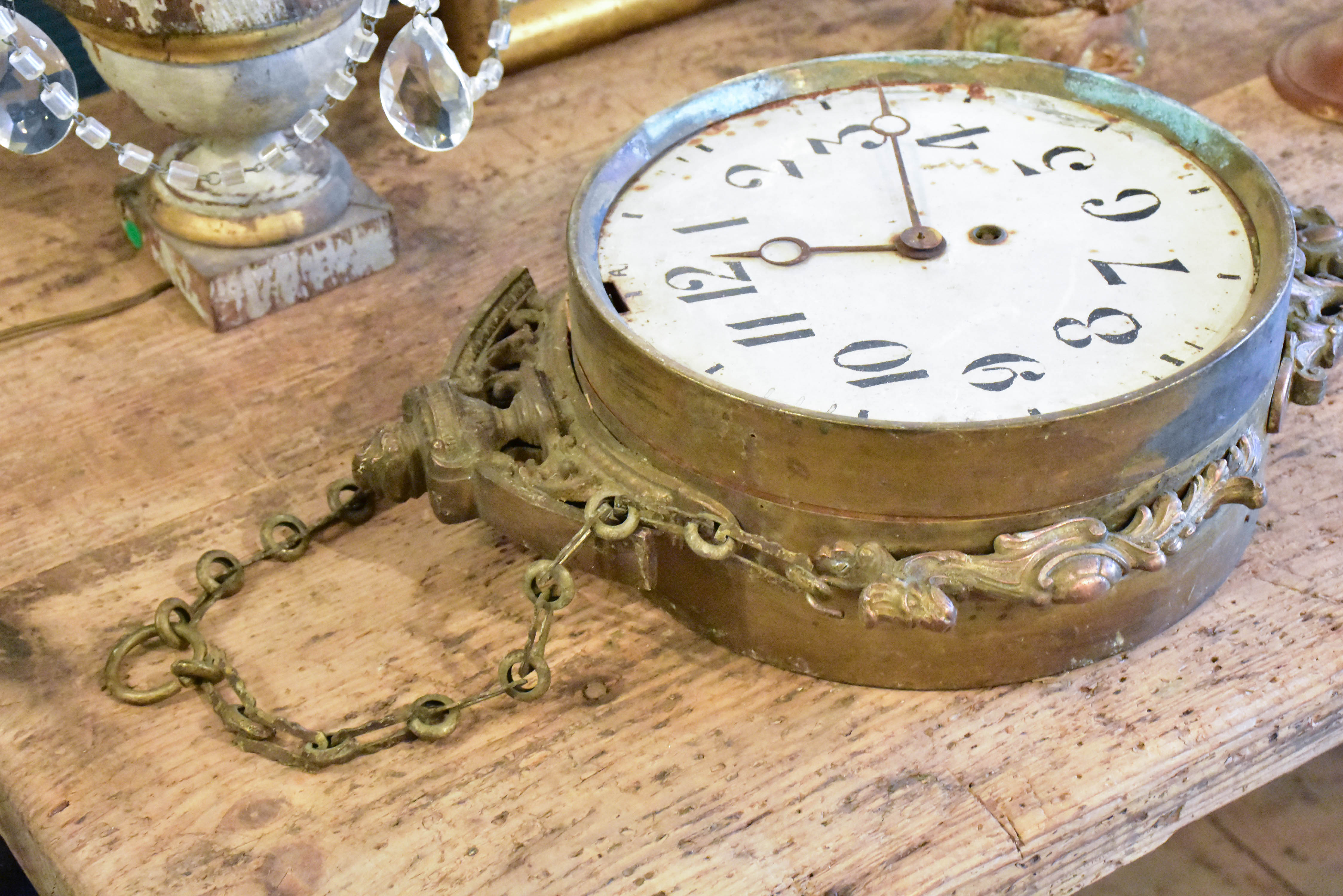 Antique clock from a French train station