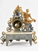 Ornate French gilded bronze clock