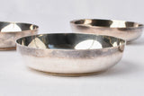 Vintage silver-plated bowls with embossed badges