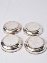 Elegant vide-poche silver-plated naval bowls