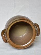 Antique French sandstone preserving pot from Savoy 8"