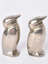 Refillable silver-plated shakers mid-century