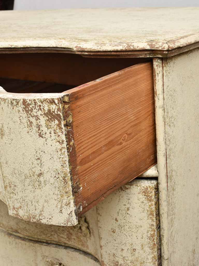 Antique French commode with 3 drawers 48"