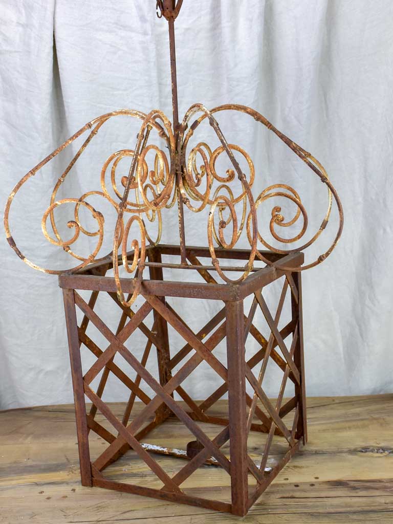 Very large French candle lantern - 1950's