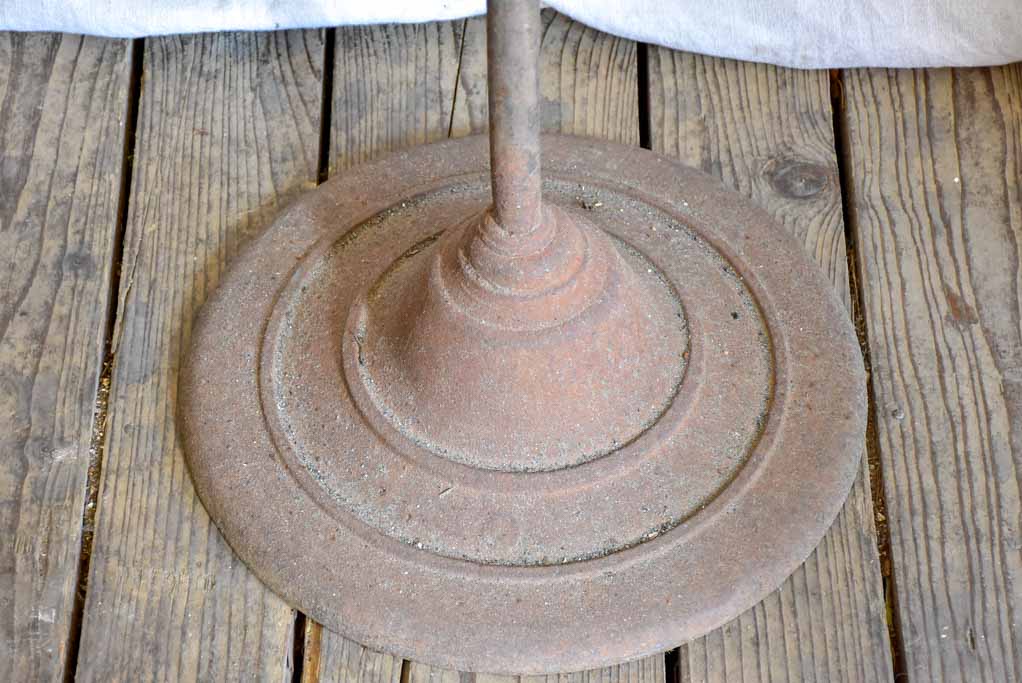 Early 20th Century French bistro table - mosaic with cast iron base