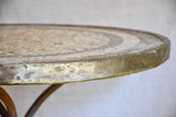 Early 20th Century French bistro table - mosaic with cast iron base