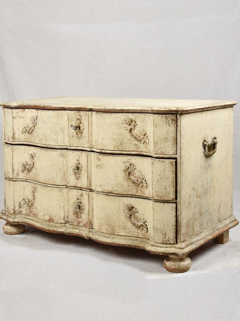Antique French commode with 3 drawers 48"