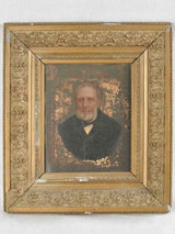 Rustic nineteenth-century bearded man portrait