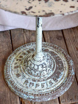 Antique French bistro table with timeworn patina - Rufier cast iron