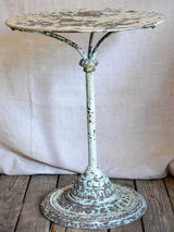 Antique French bistro table with timeworn patina - Rufier cast iron