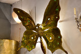 Very large butterfly wall sconce by Francois Melin, 1979
