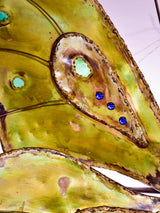 Very large butterfly wall sconce by Francois Melin, 1979