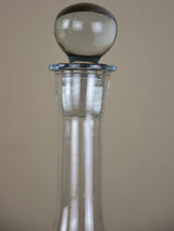 Vintage French wine decanter with glass stopper