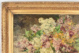 Floral still life, 19th-century, 16½" x 26½"