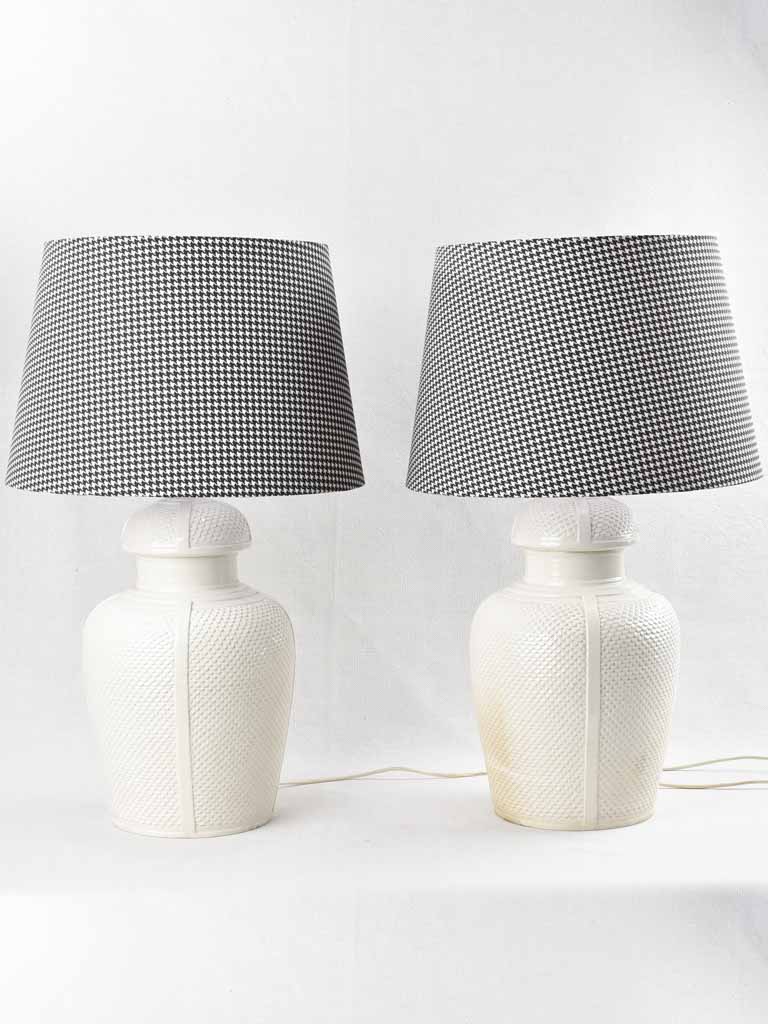 Elegant vintage ceramic table lamps