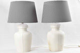 Retro style ceramic patterned lamps