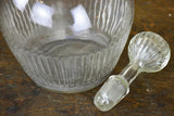 Antique French wine decanter with glass stopper
