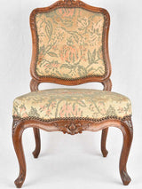 Vintage Walnut Slipper Chair