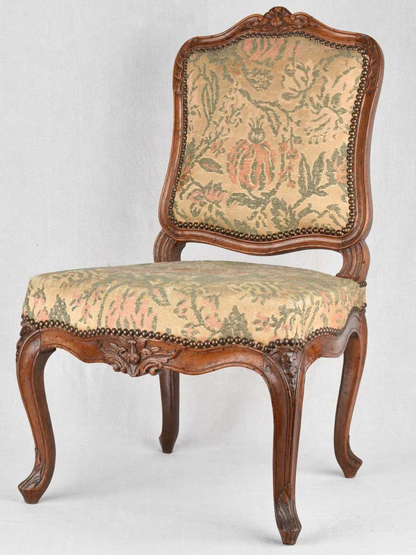 Antique Walnut Louis XV Slipper Chair