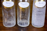 Three antique Parisian bistro bottles - signed