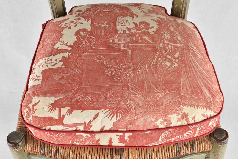 Chairs, ladder back w/ straw seat, 18thcentury Chez Pluie