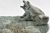Bronze fountain - boy and frog 35¾"