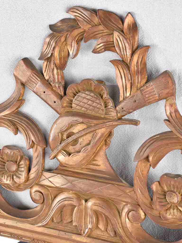 Beaucaire mirror with exquisite crest detail