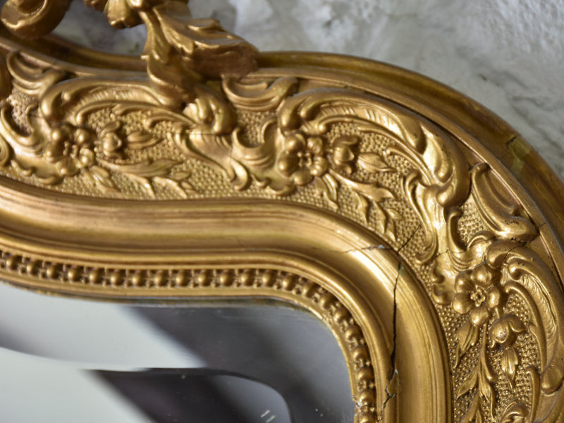 19th century Louis Philippe mirror with crest