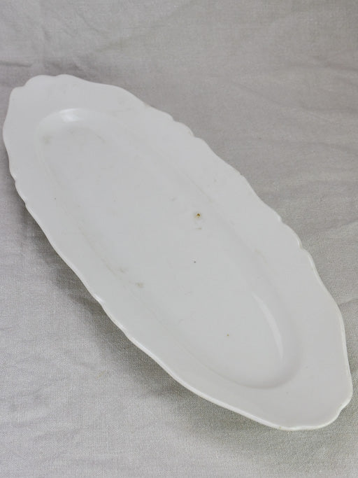 Early 20th Century French oval platter with decorative edge 24¾" x 9½"