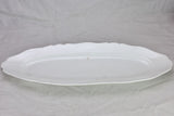 Early 20th Century French oval platter with decorative edge 24¾" x 9½"