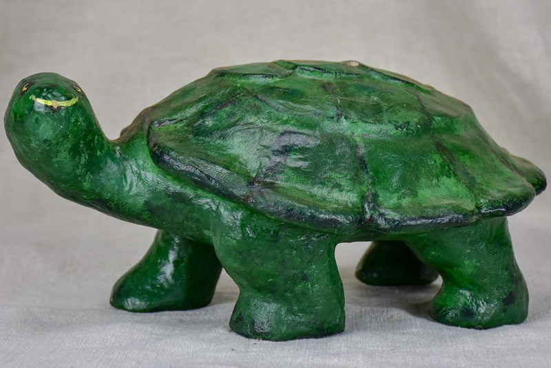 Mid-century papier mâché turtle
