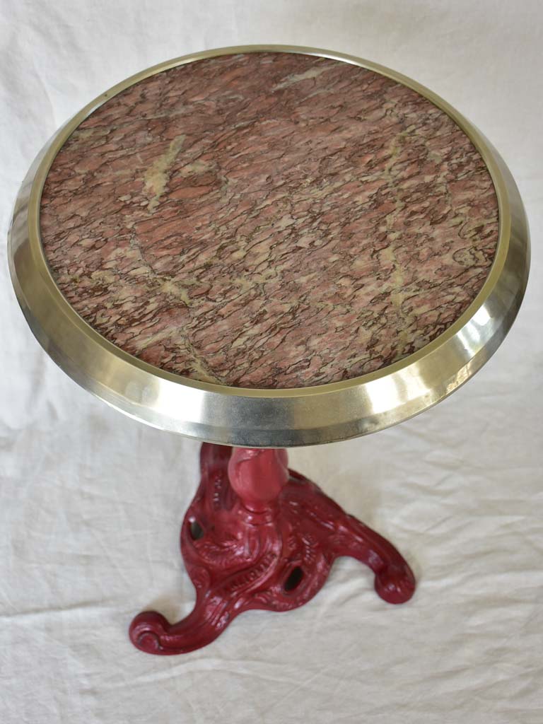 Marble top bistro table