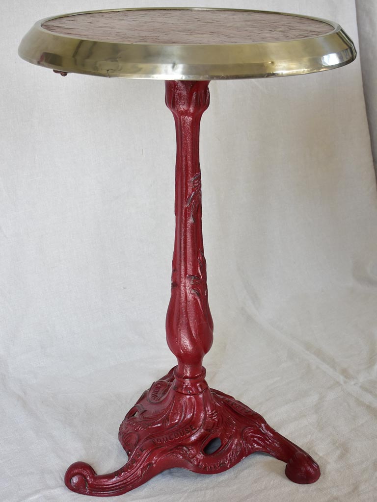 Marble top bistro table