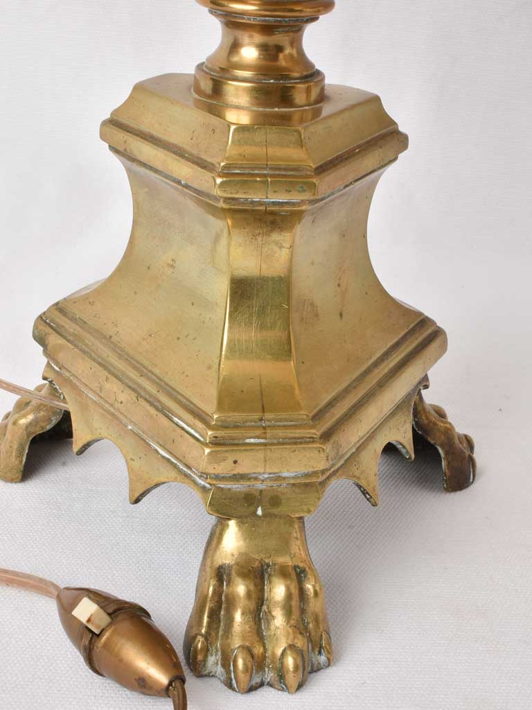 Ornate bronze table lamps, vintage