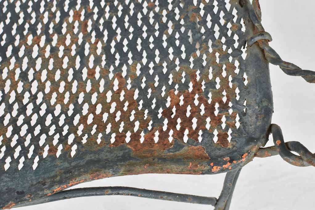 Garden armchairs, wrought iron, Napoleon III (2)