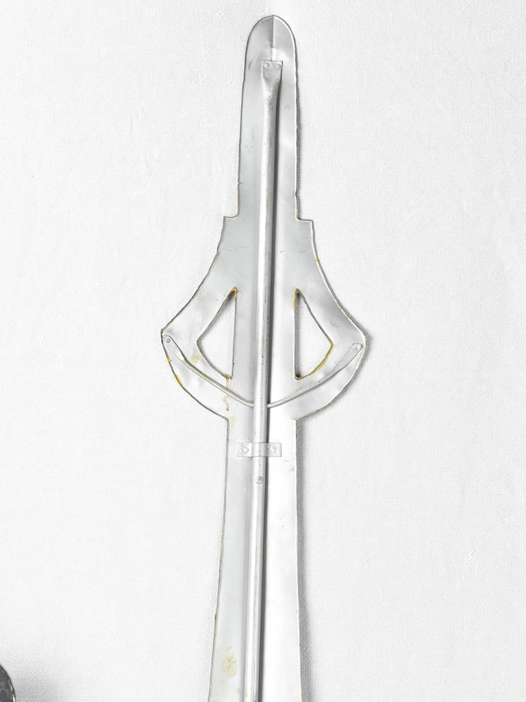 Antique French clock hands zinc 70¾" Chez Pluie